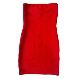 Missguided Sleeveless Red‎ Mini Dress Size 2